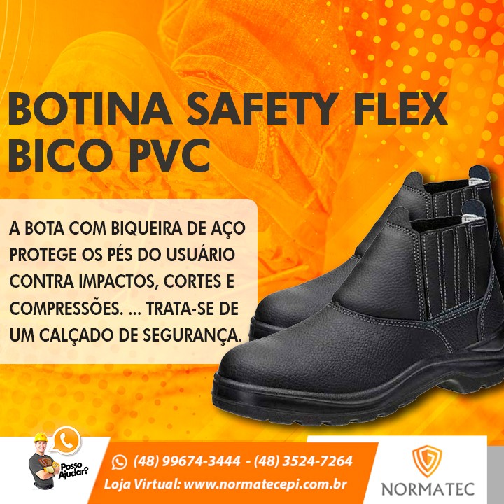 BOTINA SAFETY FLEX BICO PVC